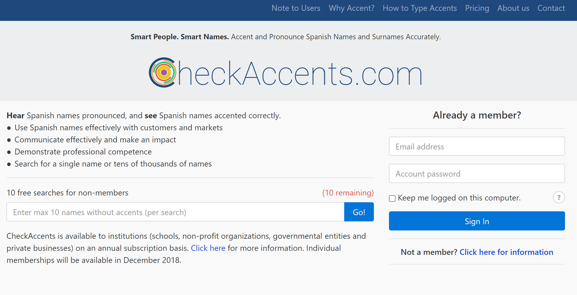 Check Accents